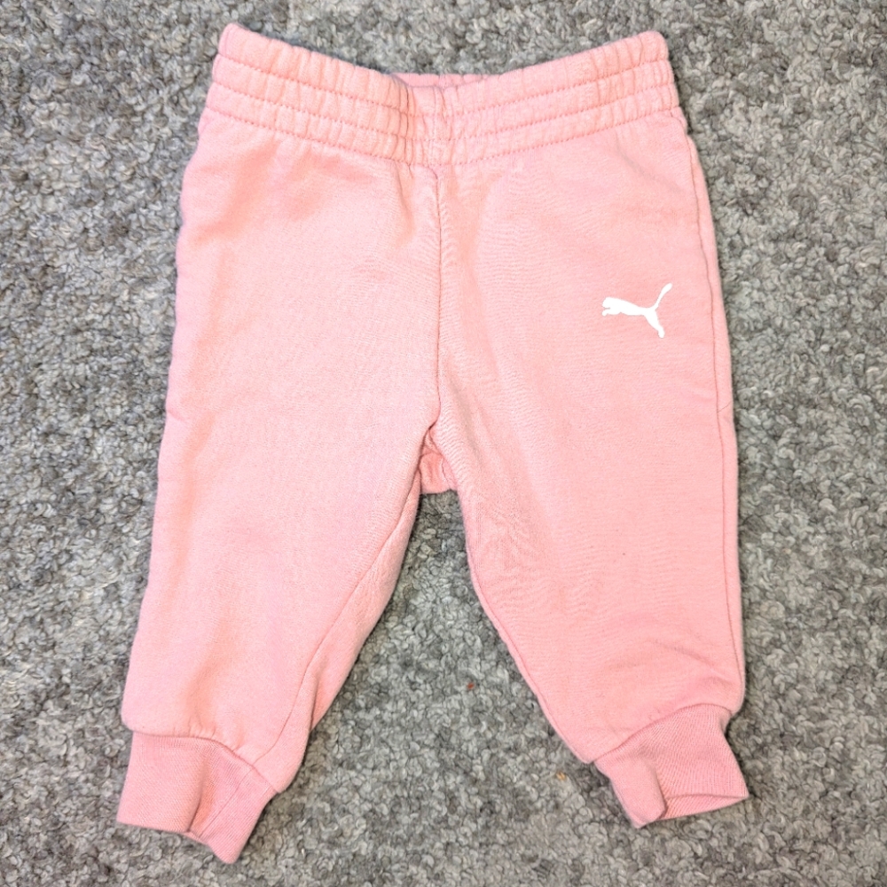 Pink puma baby pants. Excellent condition. Infant's. 3-6 month.